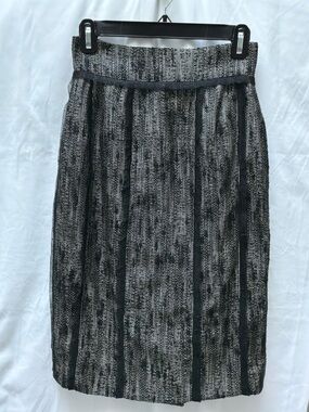 Fendi Tweed and Lace Pencil Skirt IT42